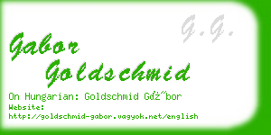 gabor goldschmid business card
